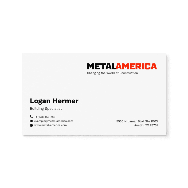 Set of business cards